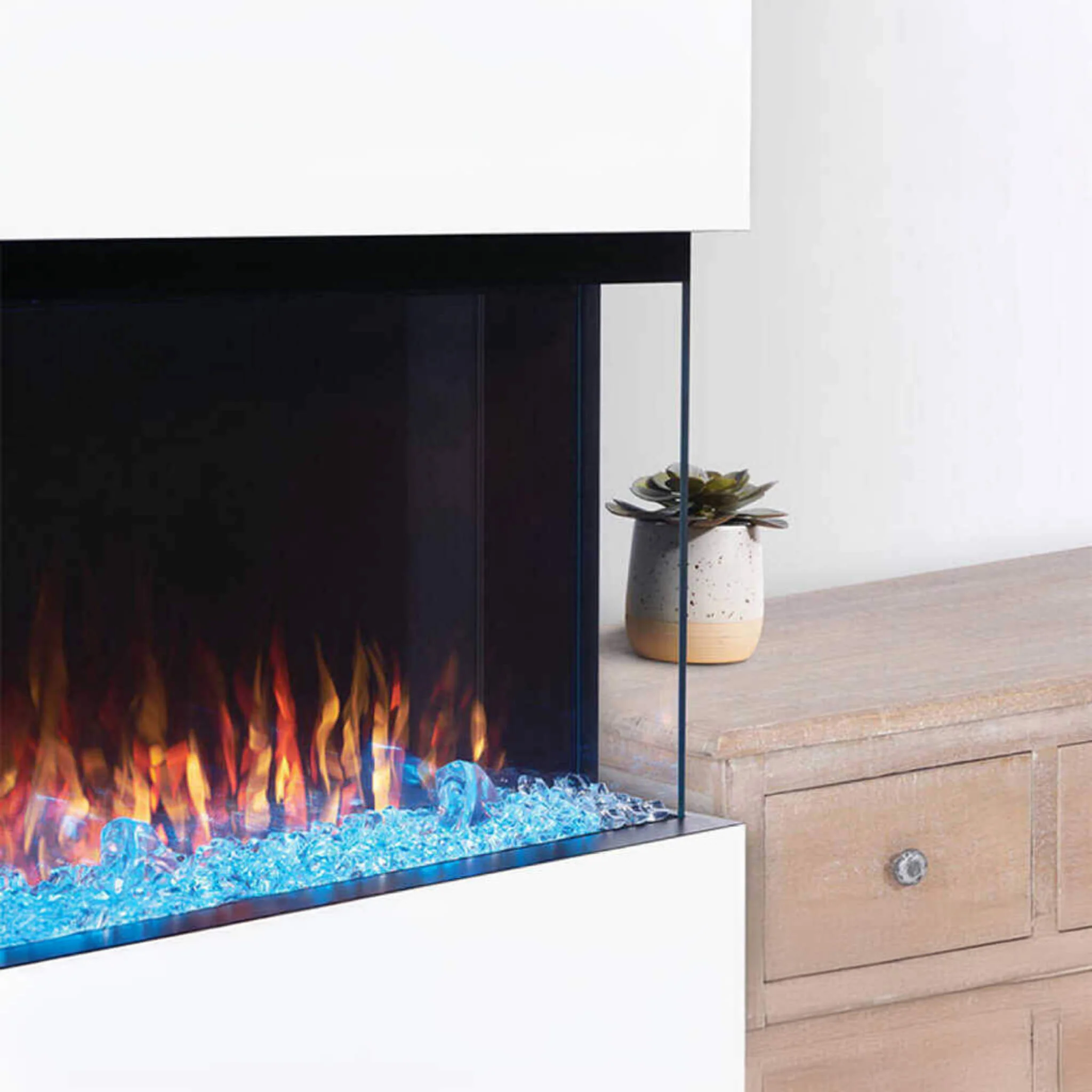 Napoleon Trivista 3 Sided Built-In Electric Linear Fireplace [NEFB50H/60H-3SV] - Image 6