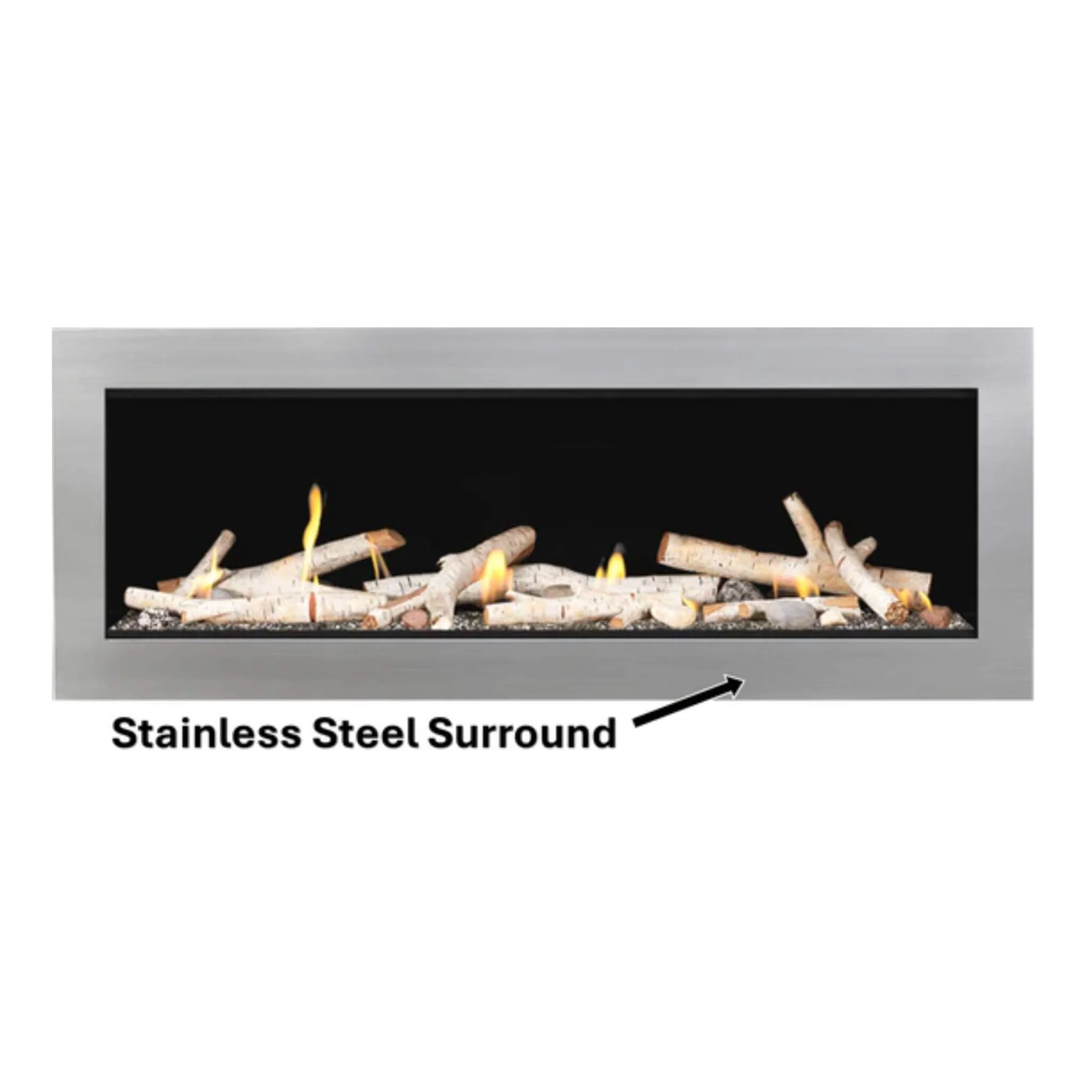 Napoleon Vector 50 Single-Sided Direct Vent Electronic Natural Gas Fireplace With Night Light System, 65" [LV50N-2] - Image 12