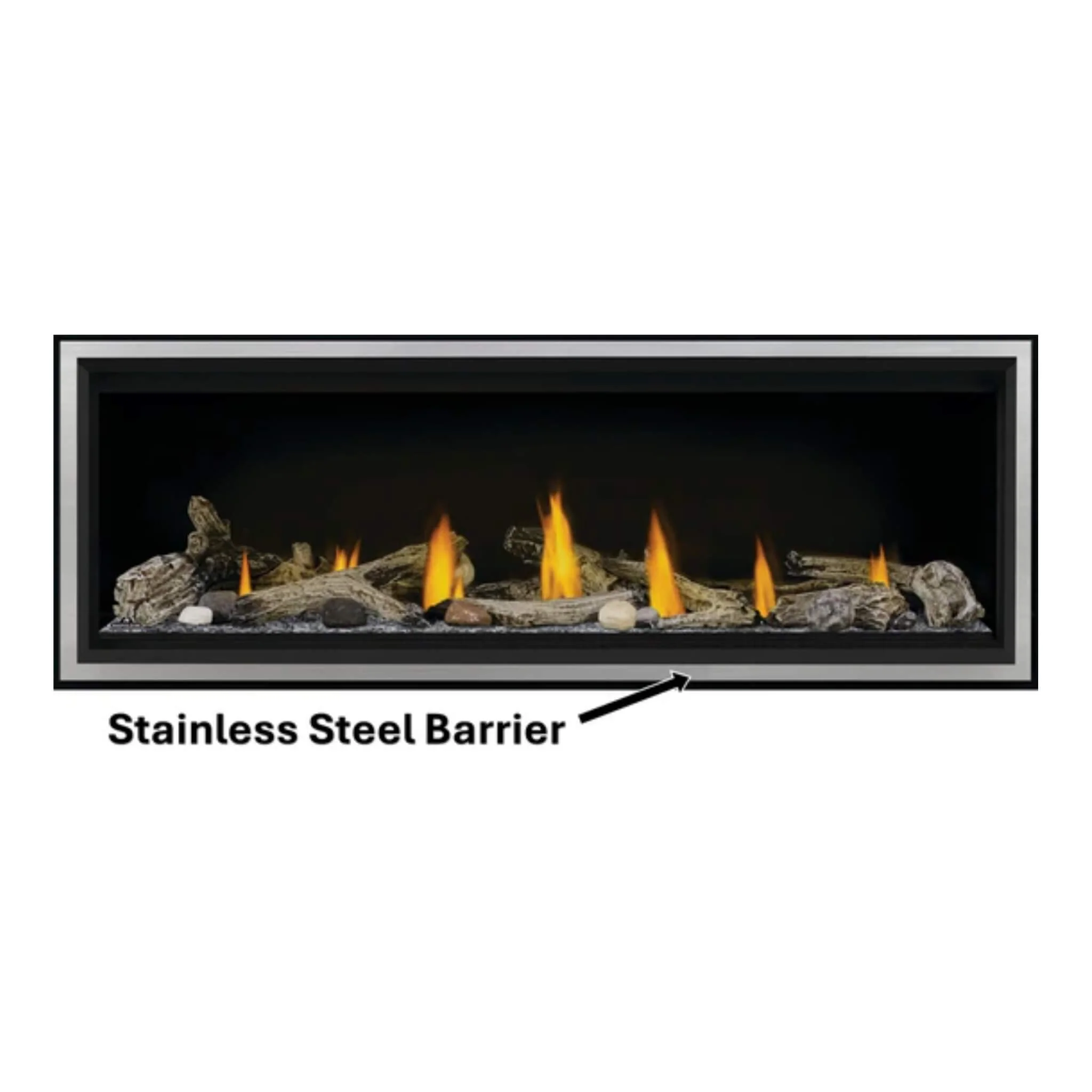 Napoleon Vector 50 Single-Sided Direct Vent Electronic Natural Gas Fireplace With Night Light System, 65" [LV50N-2] - Image 13