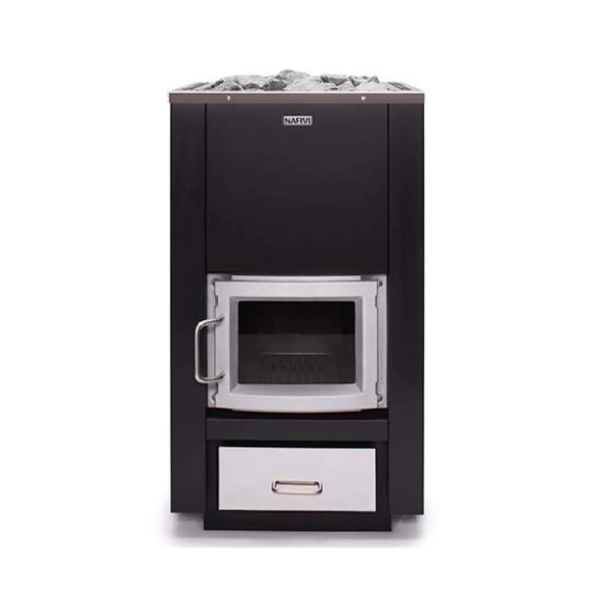 Narvi 30/50 Wood-Burning Sauna Stove With Sauna Stones (SAK57961) - Image 7