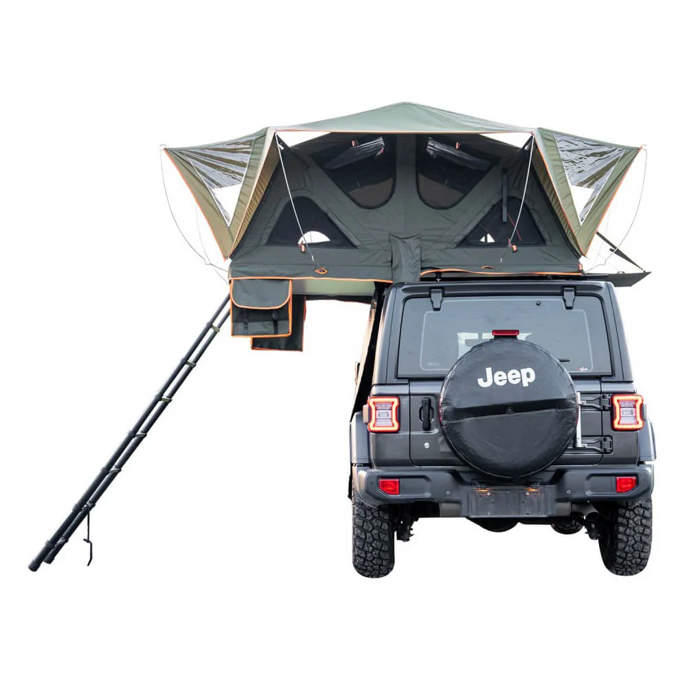 Naturnest Andromeda Green Soft Shell Rooftop Tent With Large Panoramic Skylight & YKK Doors (SAK50612) - Image 9