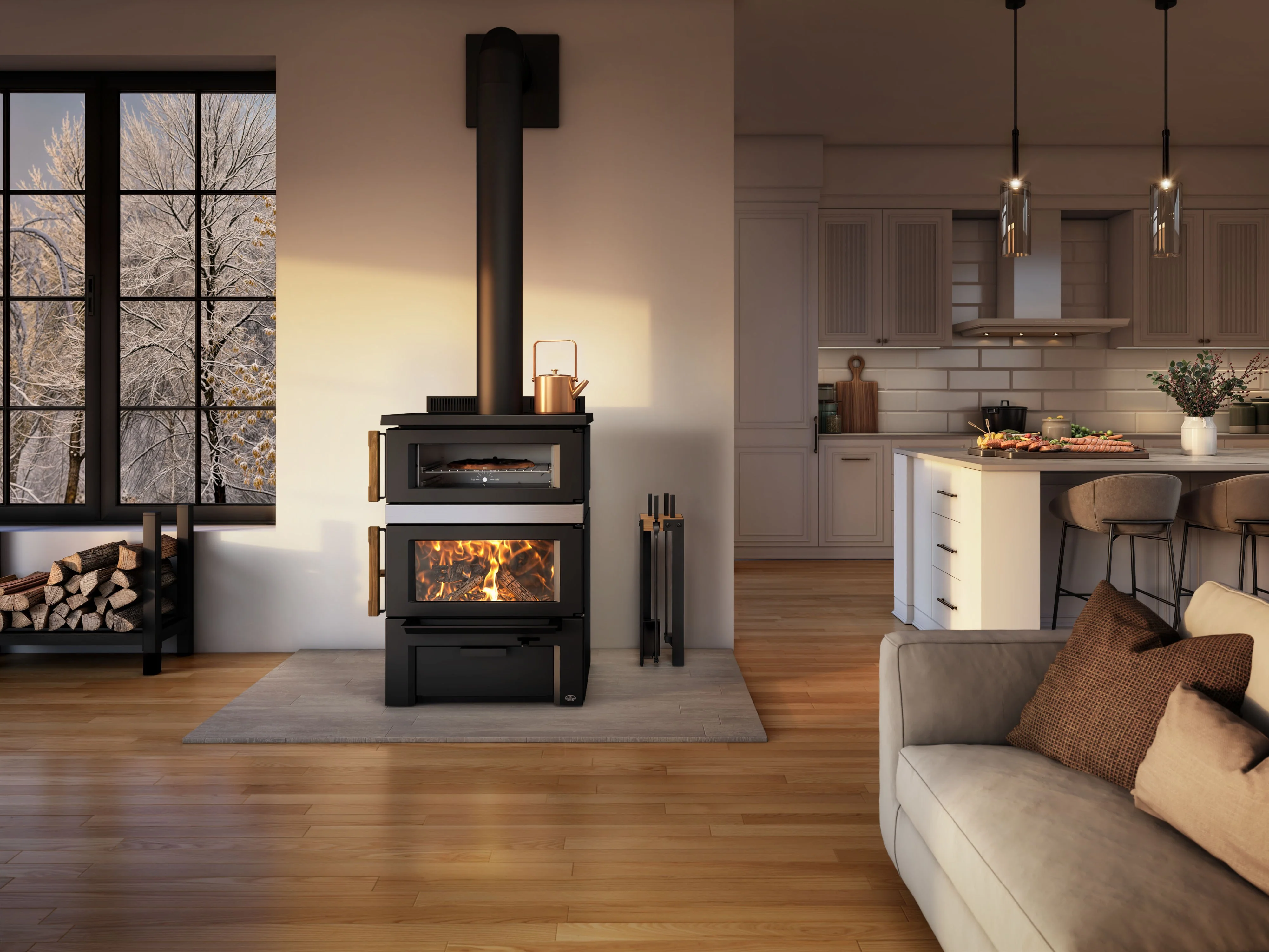 Osburn Gusto Wood Burning Cookstove - OB02047 - Image 2
