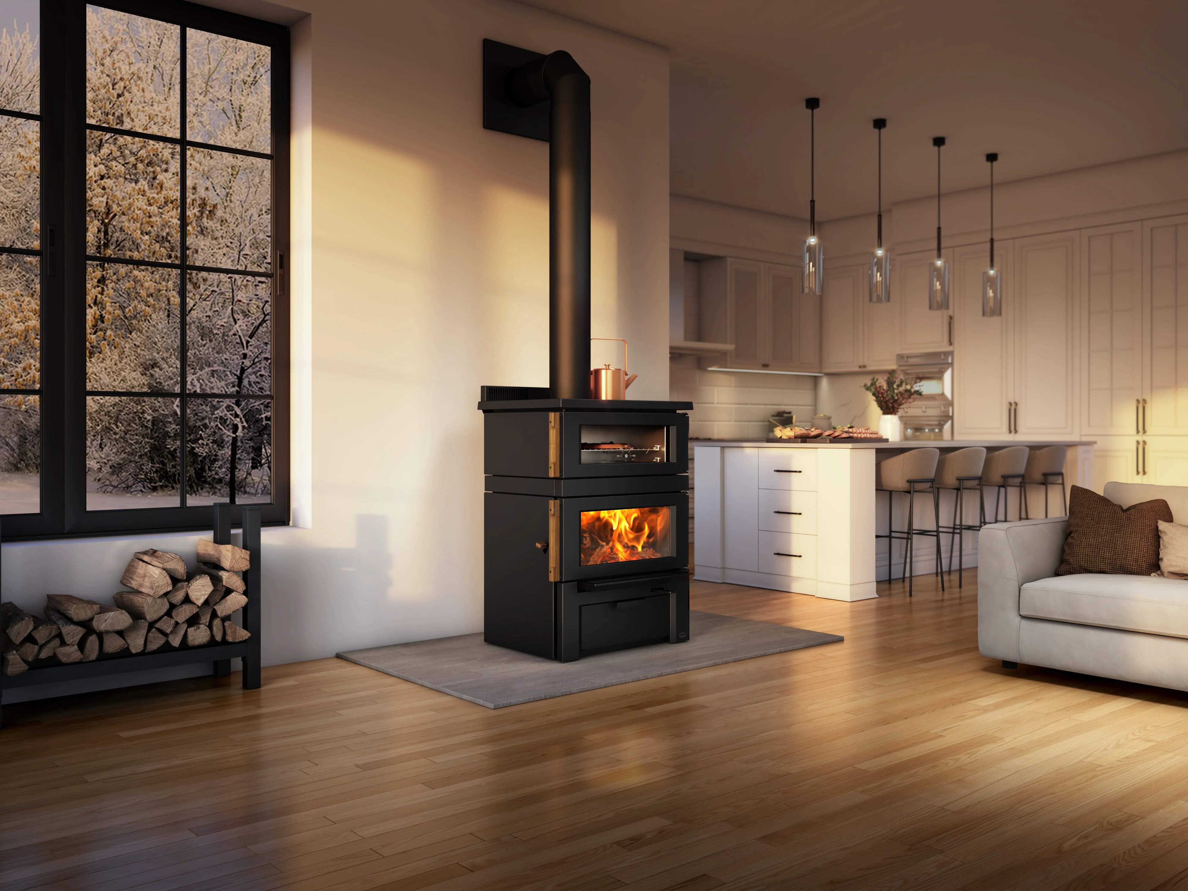 Osburn Gusto Wood Burning Cookstove - OB02047 - Image 3