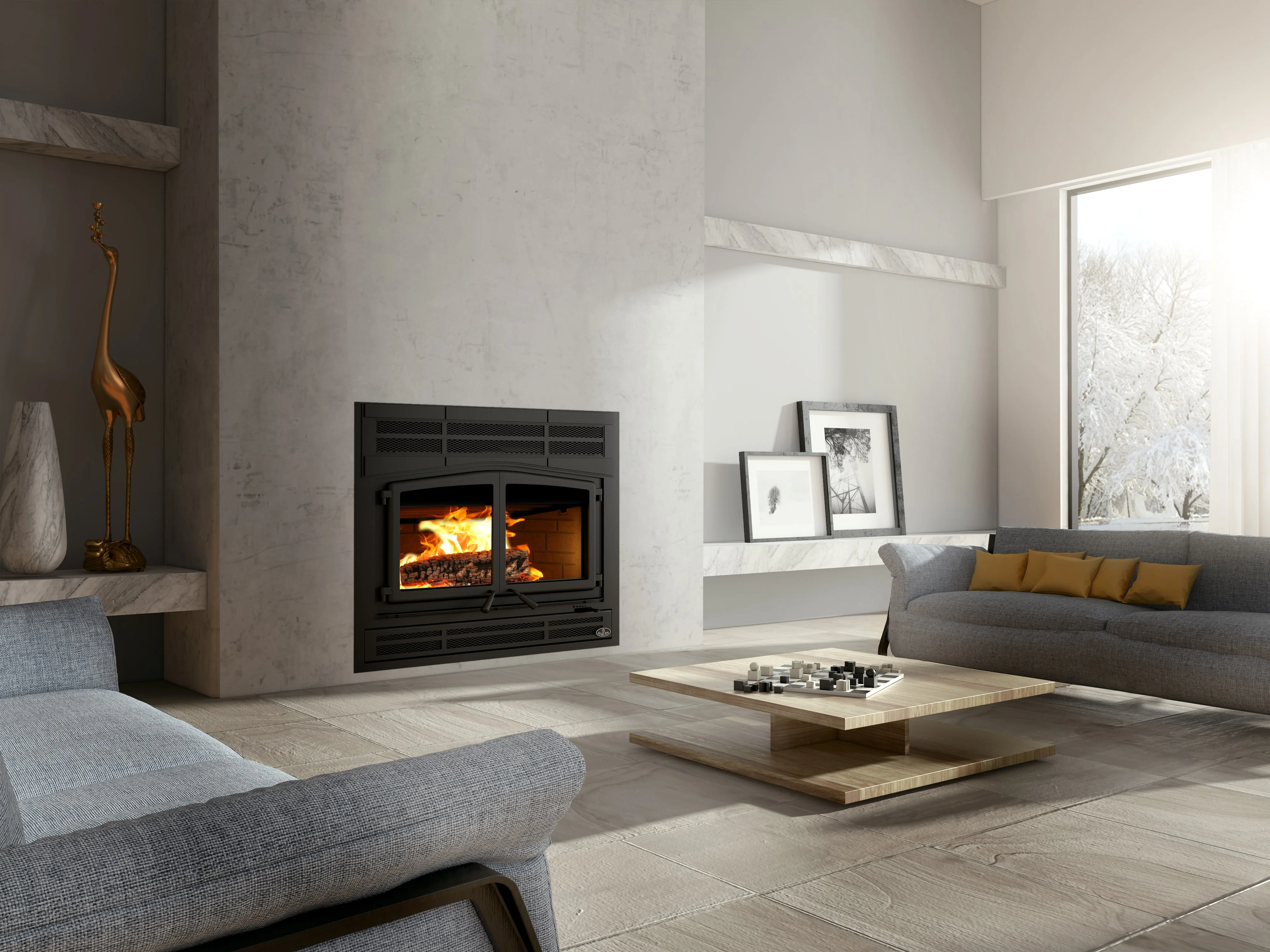 Osburn Horizon Zero Clearance Wood Fireplace - OB04010 - Image 3
