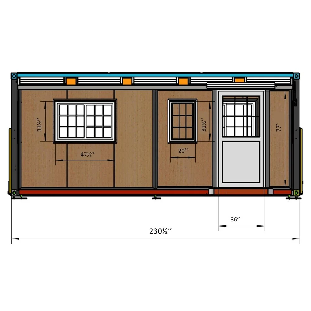 Portable Modular Expandable Prefabricated Tiny Home Kit, 15x20FT (91847365) - Image 5