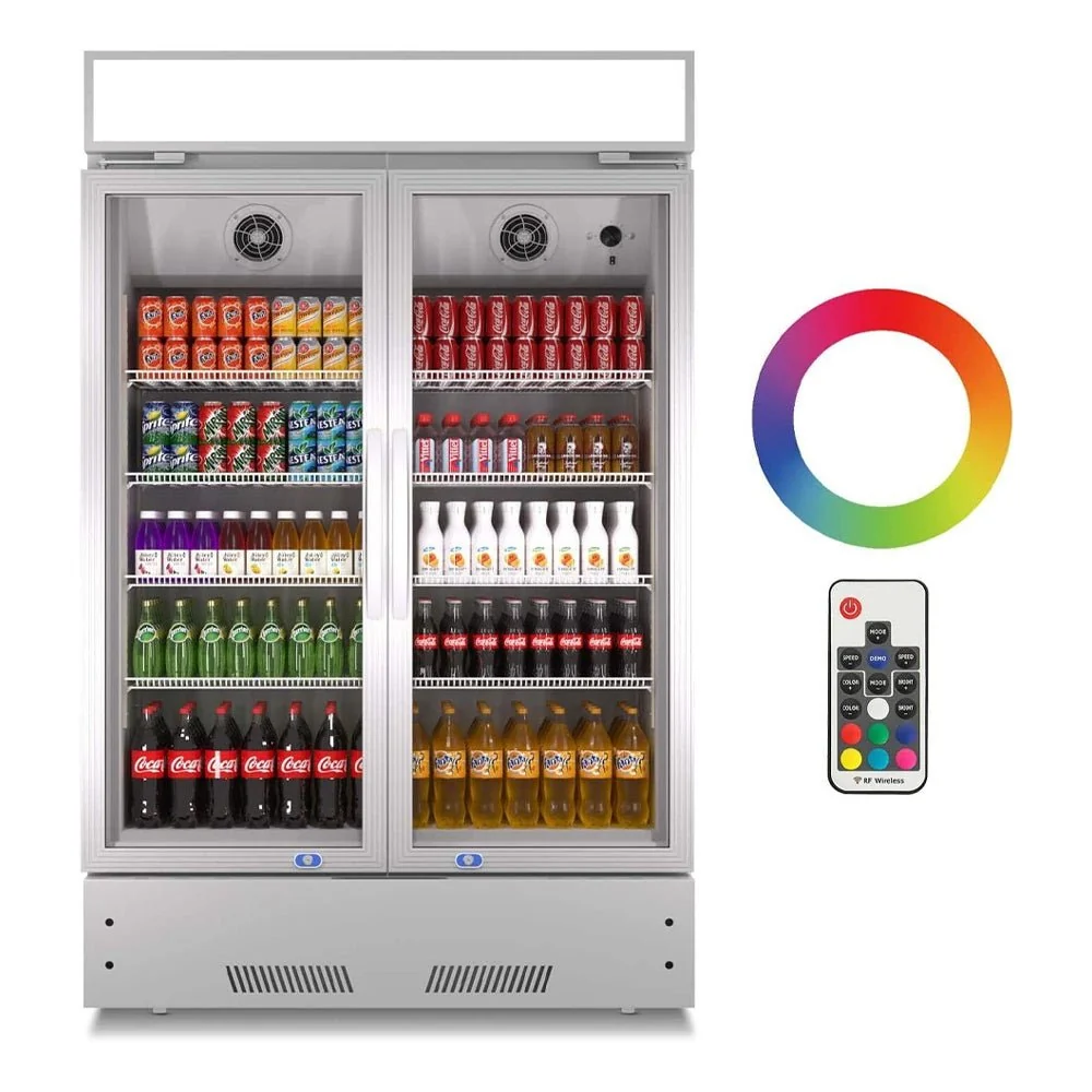 Premium 27.1 Cu. Ft. Commercial Merchandiser Refrigerator Cooler With Glass Doors, 73" (94852136) - Image 2