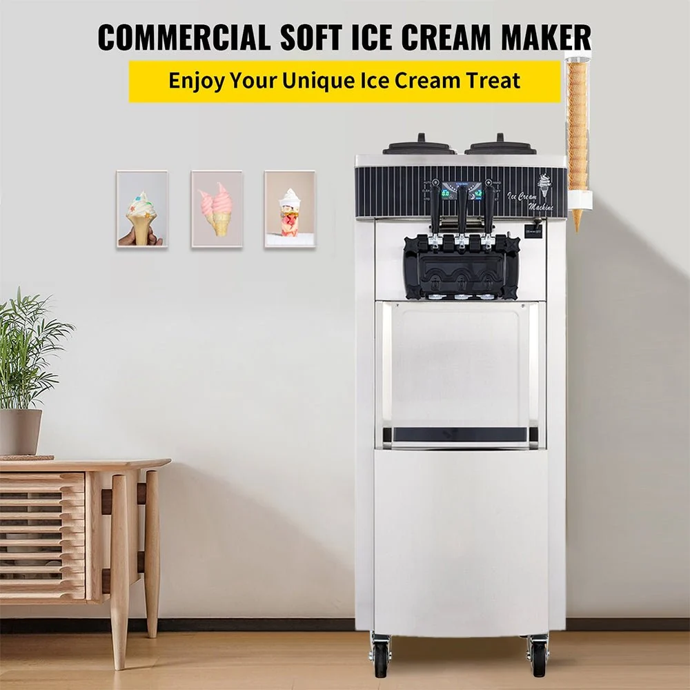 Premium 3 Flavors Commercial Soft Serve Yogurt Ice Cream Machine Maker (97524130) - Image 2