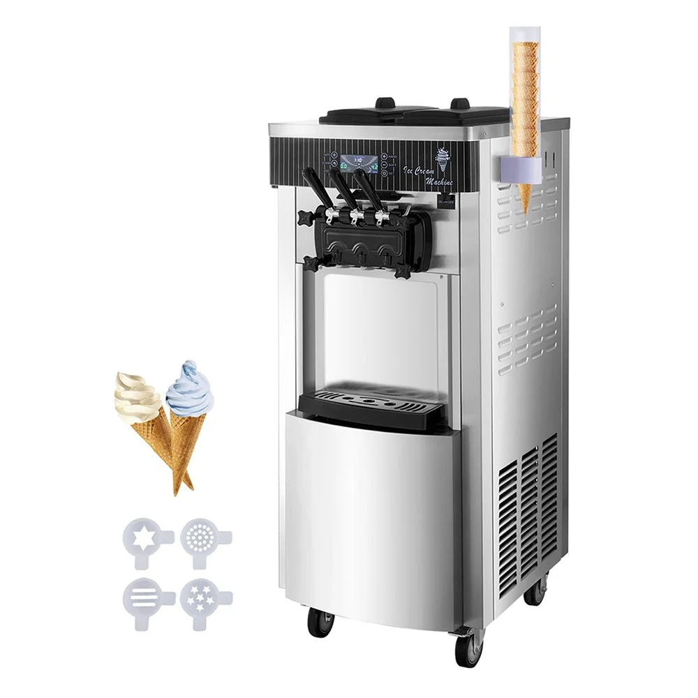 Premium 3 Flavors Commercial Soft Serve Yogurt Ice Cream Machine Maker (97524130) - Image 7