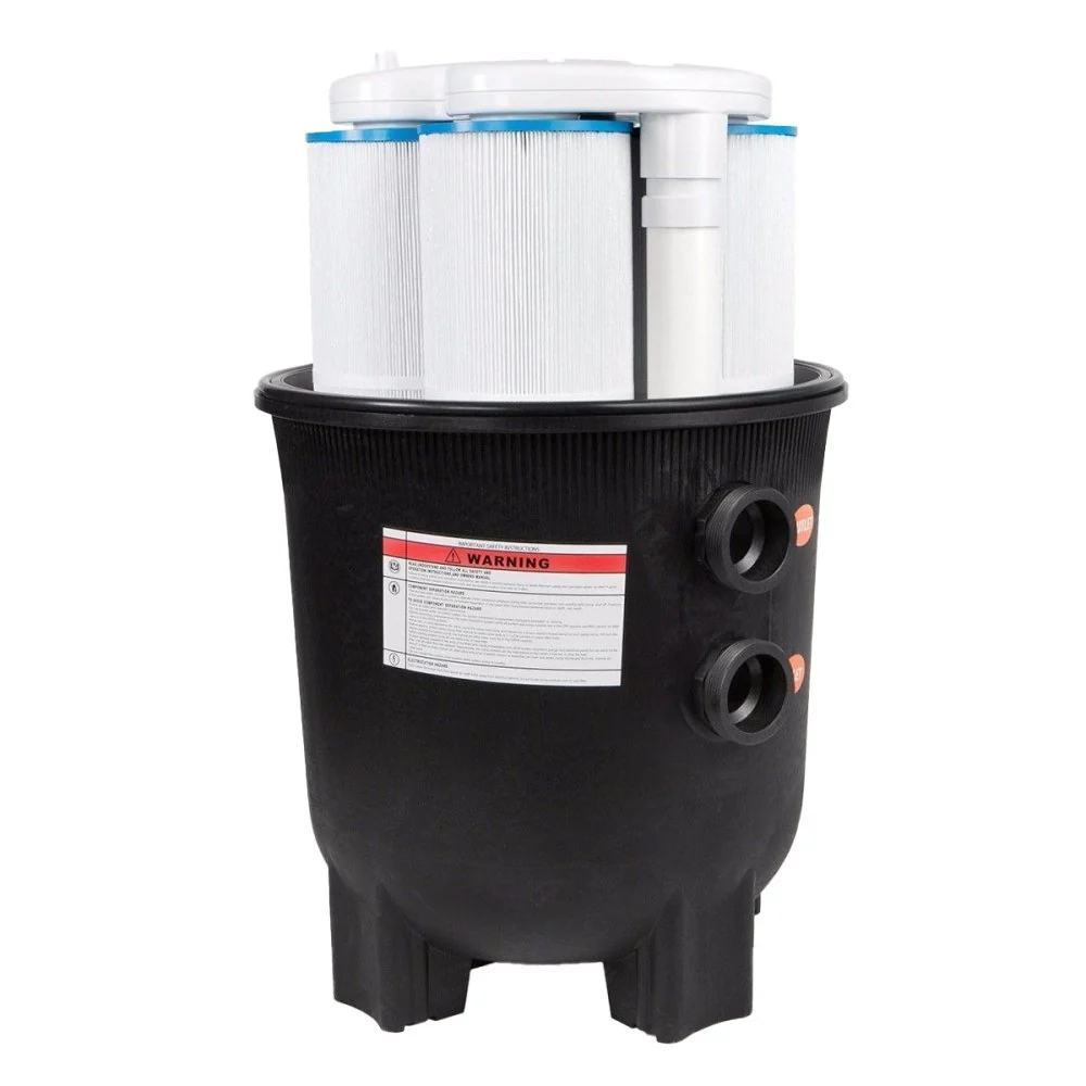 Premium 35,000 Gallon In-Ground Swimming Pool Cartridge W/ Built-In Pressure Gauge, 425 SF - Image 7