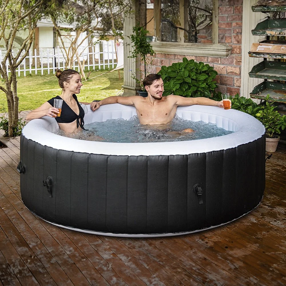 Premium Blow Up 6 Person Sauna Pool Hot Tub With 130 Jets, 7FT (97463510) - Image 13