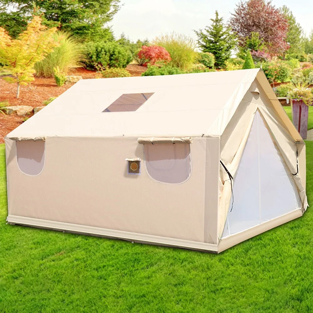 Premium Canvas Frame Fire Water Camping Wall Hunting Tent, 12x14' - Image 12