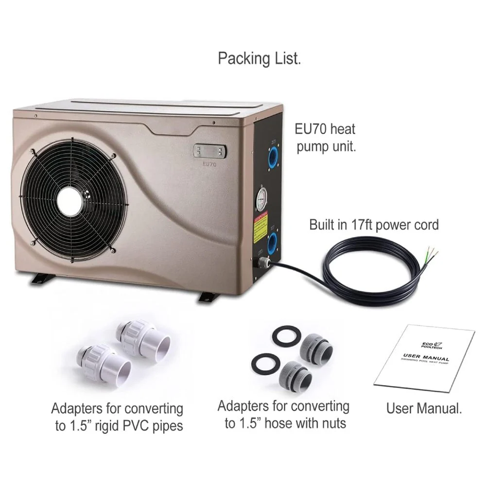 Premium Electric Backyard Swimming Pool Heater Pump For Above And Inground Pools, 6500 Gallons (93571486) - Image 6