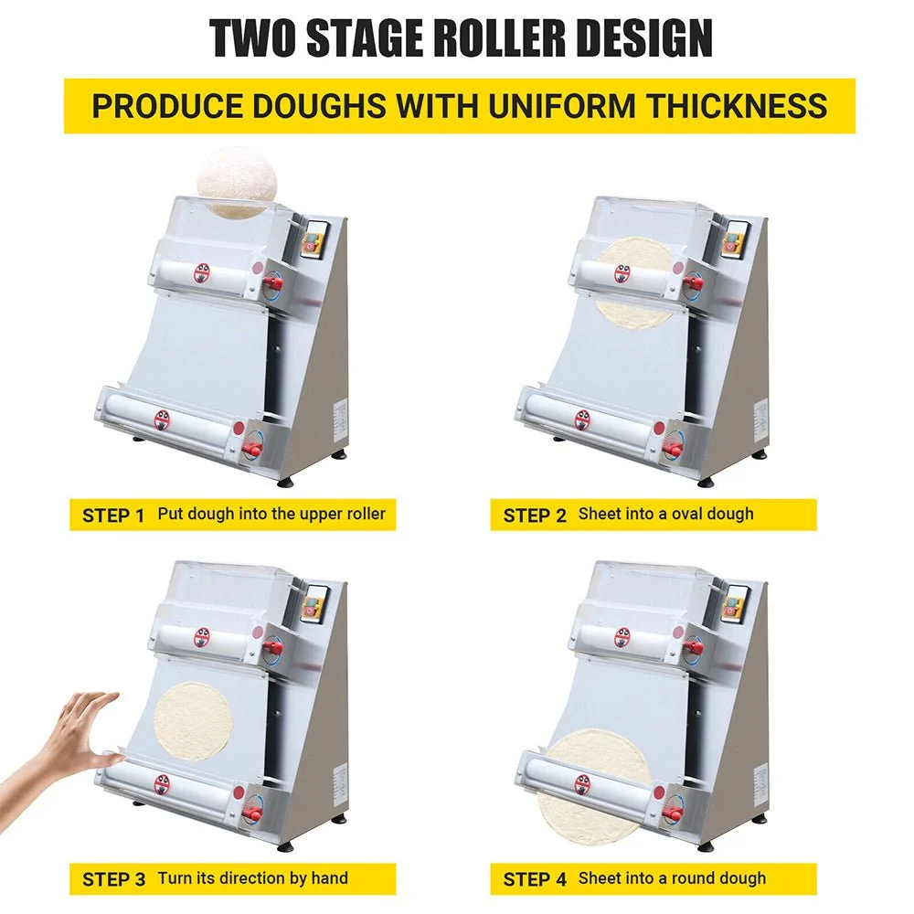 Premium Electric Commercial Pizza Dough Roller Pastry Sheeter Press Machine, 16" (91483627) - Image 4