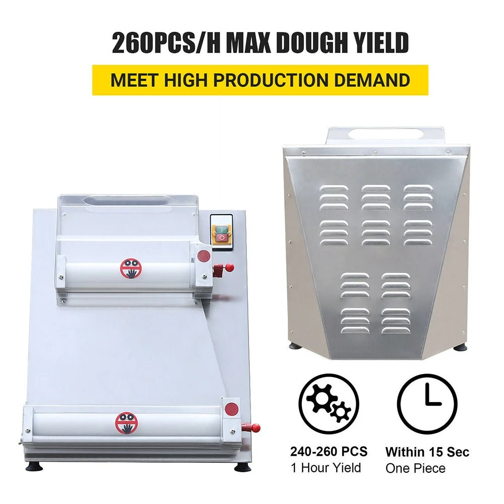 Premium Electric Commercial Pizza Dough Roller Pastry Sheeter Press Machine, 16" (91483627) - Image 8