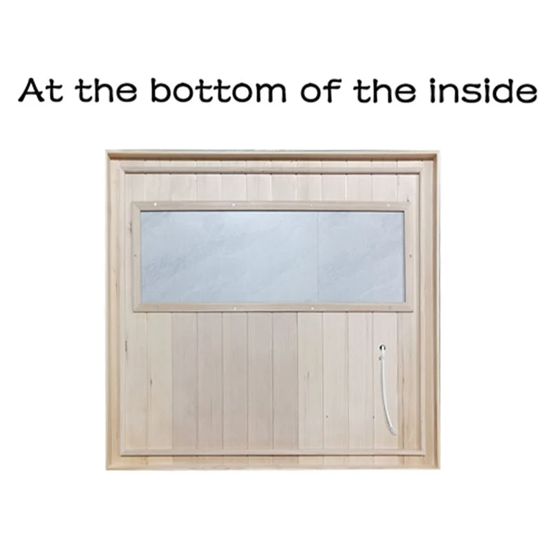 Premium Hemlock Wood Two Person FAR Infrared Sauna Room W/ Glass Door, 1750W (96081525) - Image 3