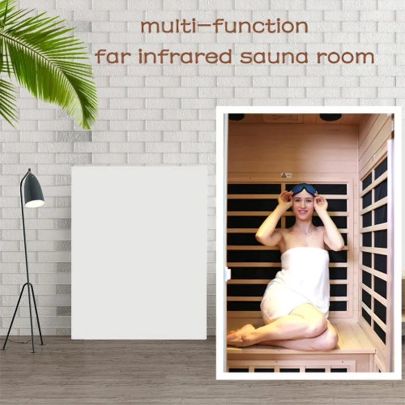 Premium Hemlock Wood Two Person FAR Infrared Sauna Room W/ Glass Door, 1750W (96081525) - Image 5