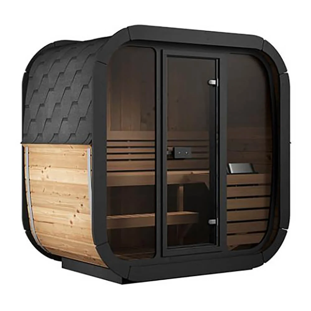 SaunaLife Model CL4G 3-Person Cube-Series Luxury Wooden Outdoor Home Sauna Kit [SL-MODELCL4G] (SAK92610) - Image 3