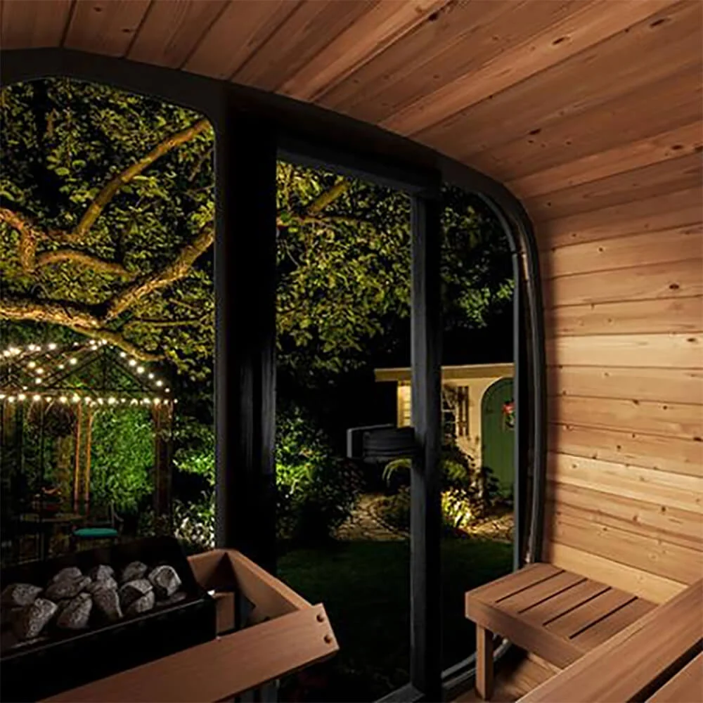 SaunaLife Model CL5G 4-Person Cube-Series Luxury Wooden Outdoor Home Sauna Kit [SL-MODELCL5G] (SAK91835) - Image 8