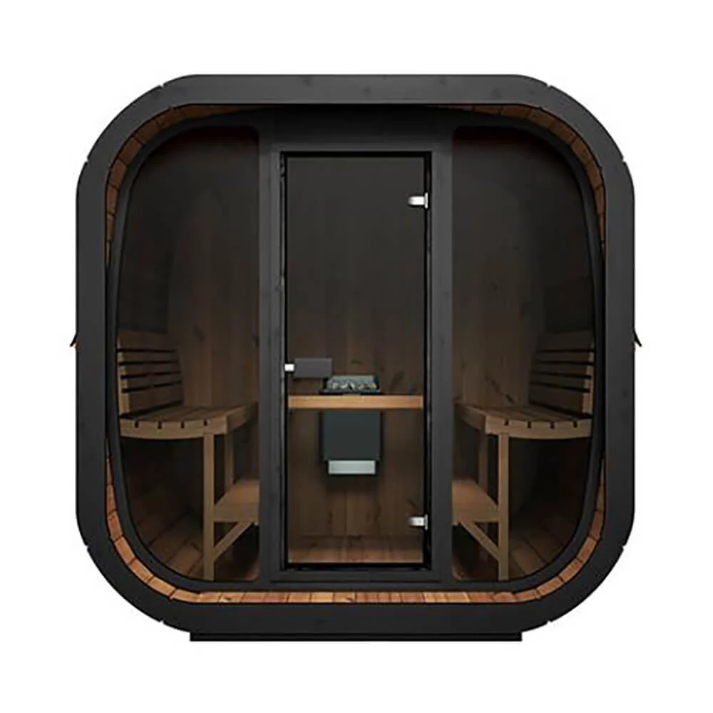 SaunaLife Model CL7G 6-Person Cube-Series Luxury Wooden Outdoor Home Sauna Kit [SL-MODELCL7G] (SAK95274) - Image 5
