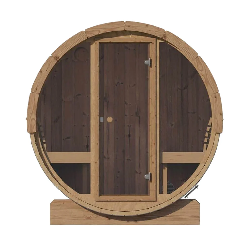 SaunaLife Model E7G Ergo Series 4-Person Outdoor Sauna Barrel With Glass Front [SL-MODELE7G] (SAK81934) - Image 9