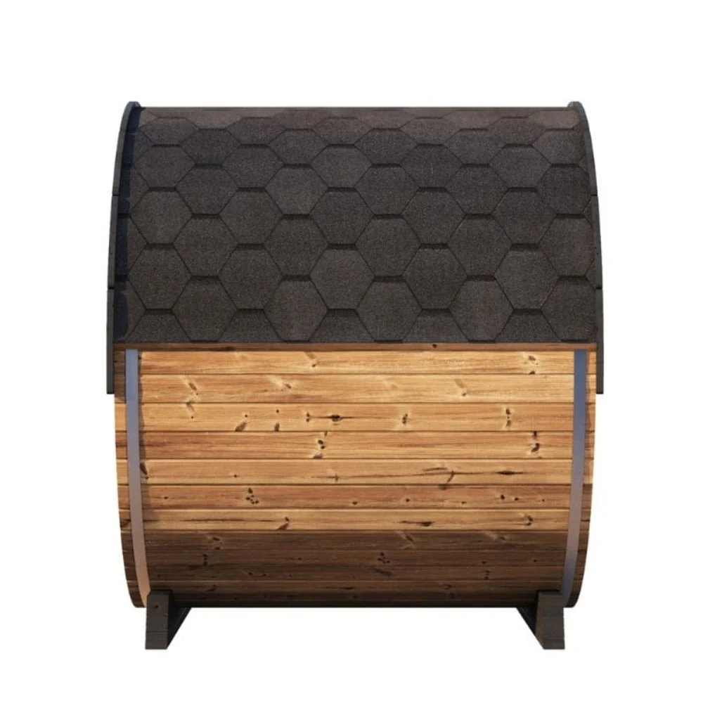 SaunaLife Model EE8G Ergo Series 6-Person Outdoor Sauna Barrel With Tempered Glass Front [SL-MODELEE8G] (SAK95812) - Image 7