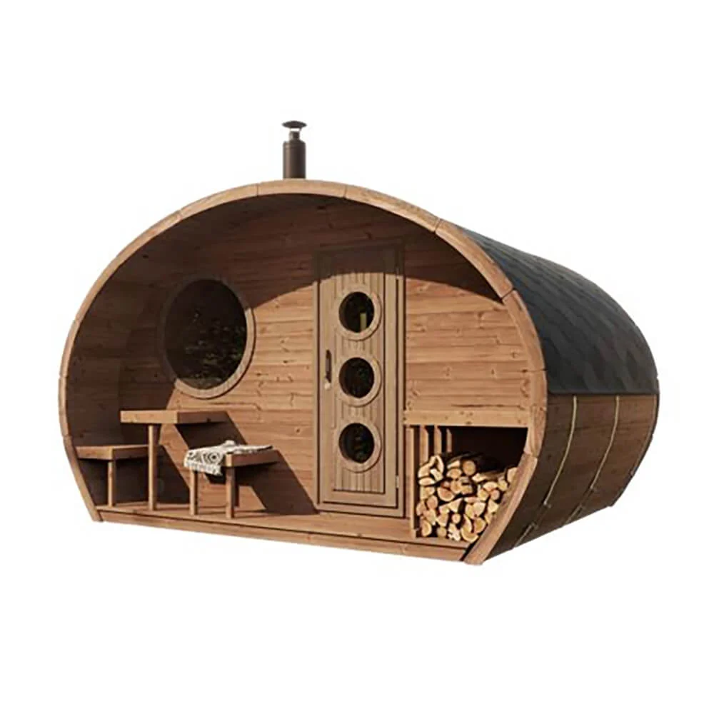 SaunaLife Model G11 8-Person Garden-Series Luxury Wooden Outdoor Home Sauna Kit [SL-MODELG11] (SAK72683) - Image 5