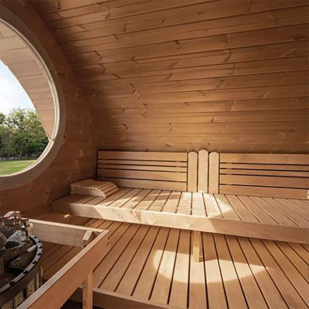 SaunaLife Model G11 8-Person Garden-Series Luxury Wooden Outdoor Home Sauna Kit [SL-MODELG11] (SAK72683) - Image 6