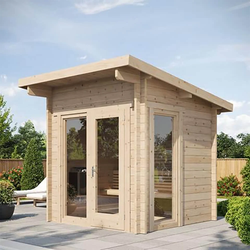 SaunaLife Model G4 6-Person Garden-Series Luxury Wooden Outdoor Home Sauna Kit [SL-MODELG4] (SAK92514) - Image 8