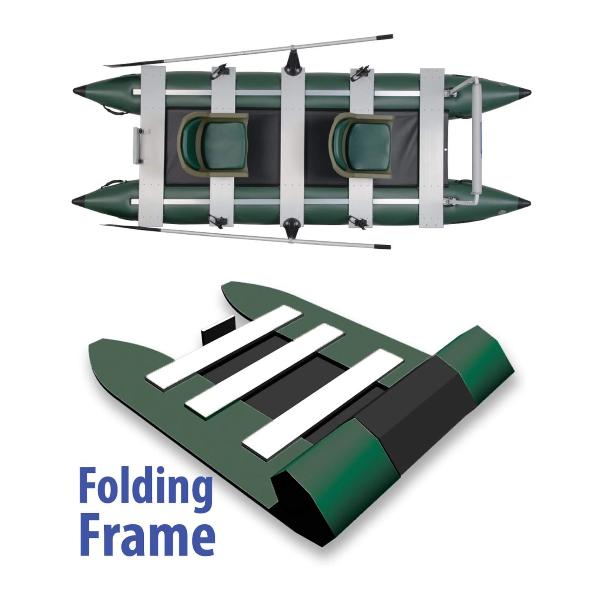 Sea Eagle 375FC FoldCat 2 Persons Inflatable Fishing Lightweight Pontoon Boat [375FC] (SAK34652) - Image 12