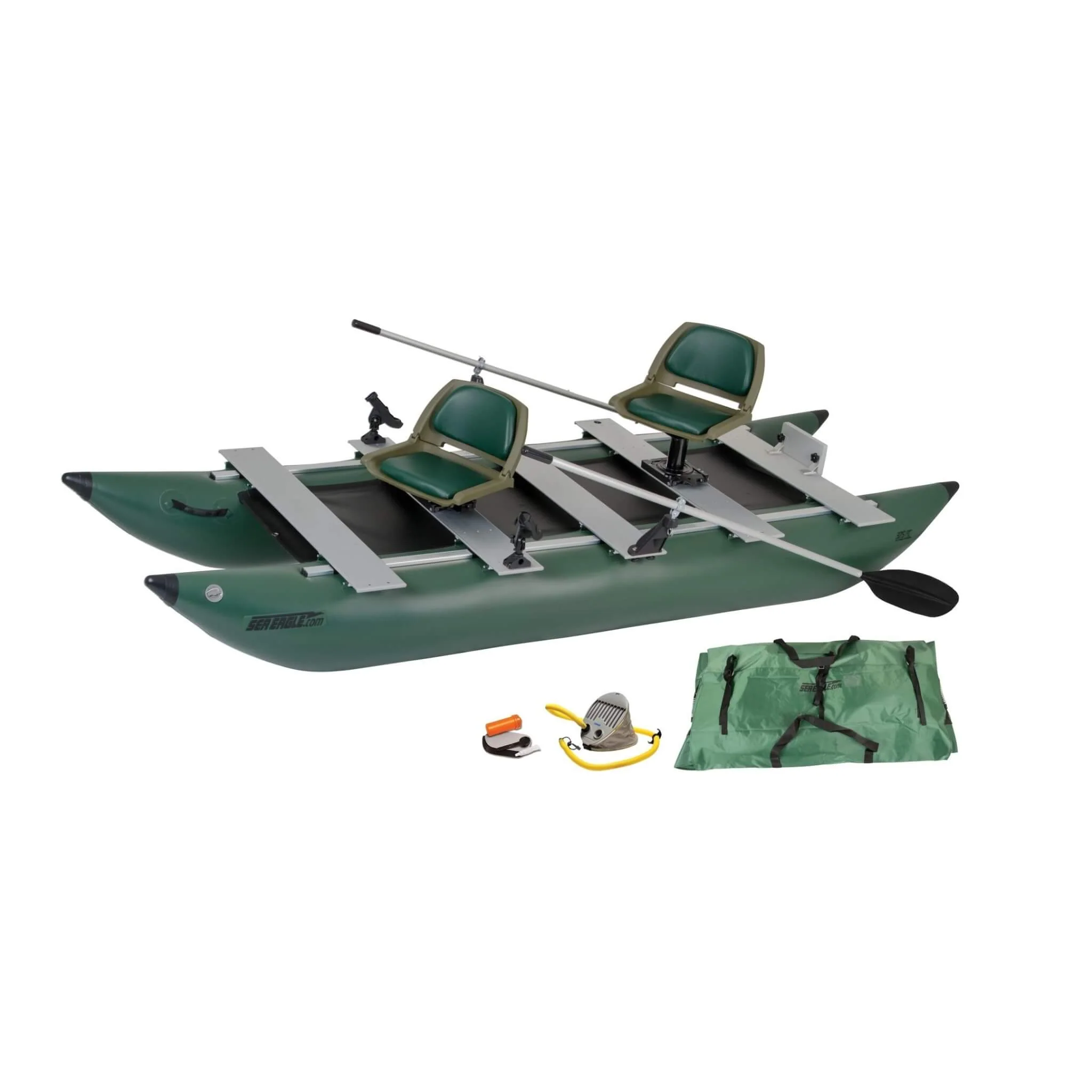 Sea Eagle 375FC FoldCat 2 Persons Inflatable Fishing Lightweight Pontoon Boat [375FC] (SAK34652) - Image 13