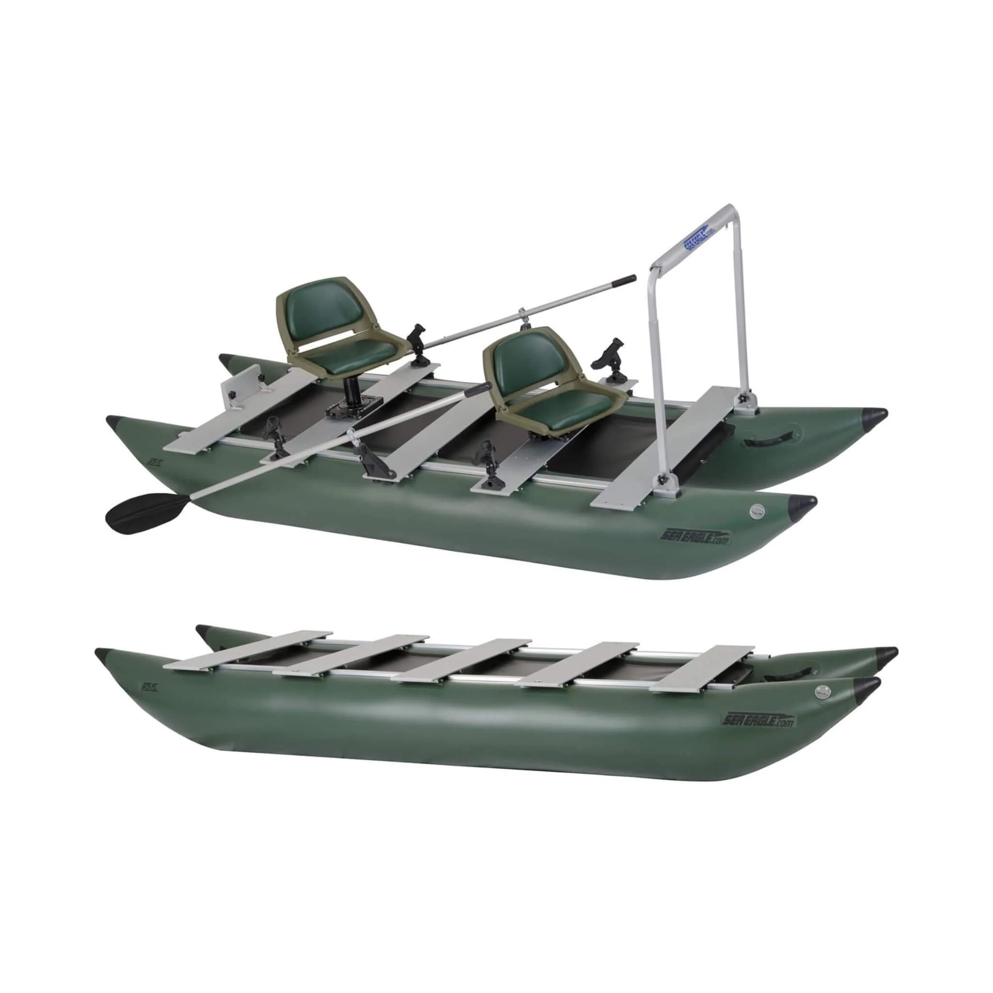 Sea Eagle 375FC FoldCat 2 Persons Inflatable Fishing Lightweight Pontoon Boat [375FC] (SAK34652) - Image 7
