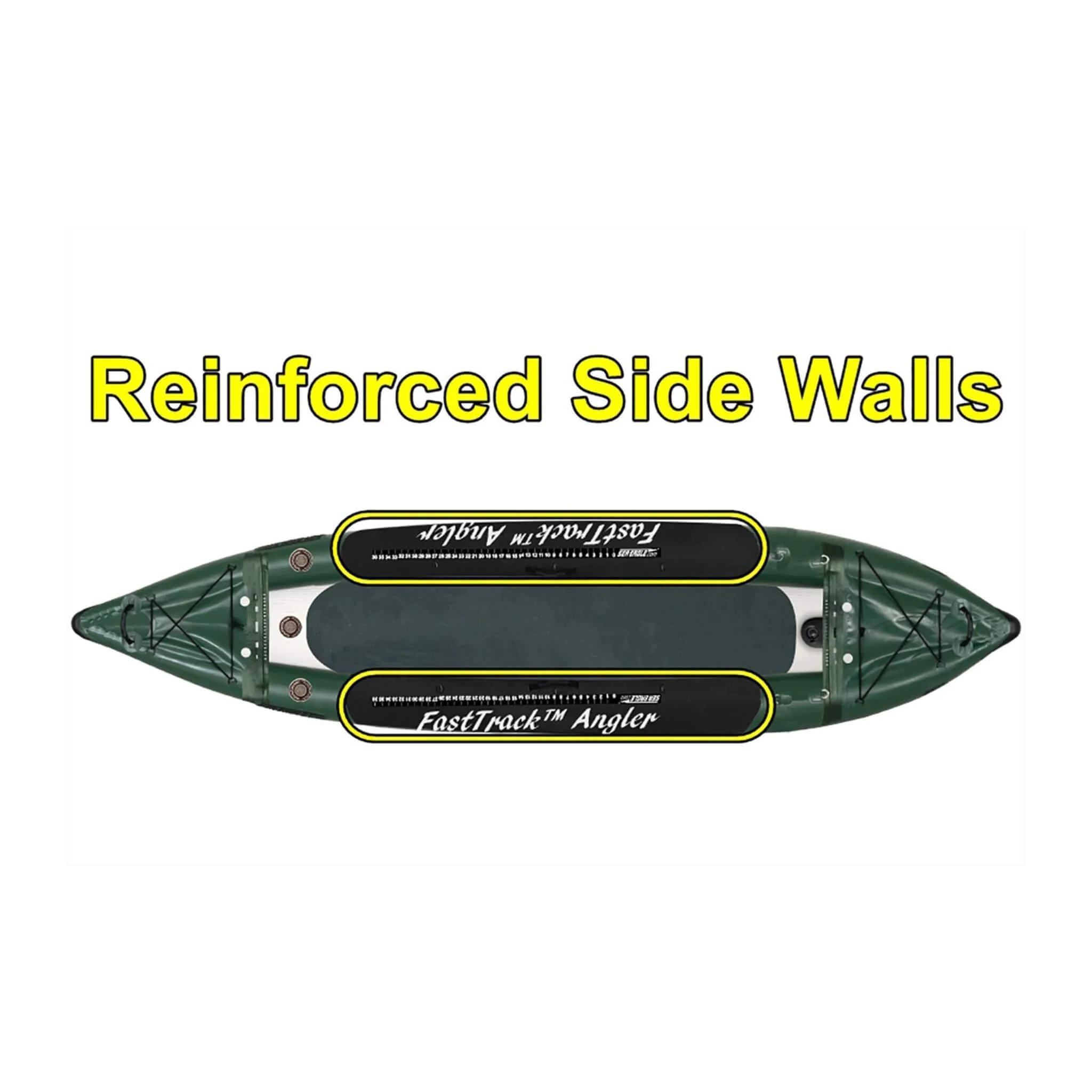 Sea Eagle 385FTA FastTrack 2 Persons Angler Inflatable Hunter Green Fishing Kayak, 12FT [385FTA] (SAK80139) - Image 11