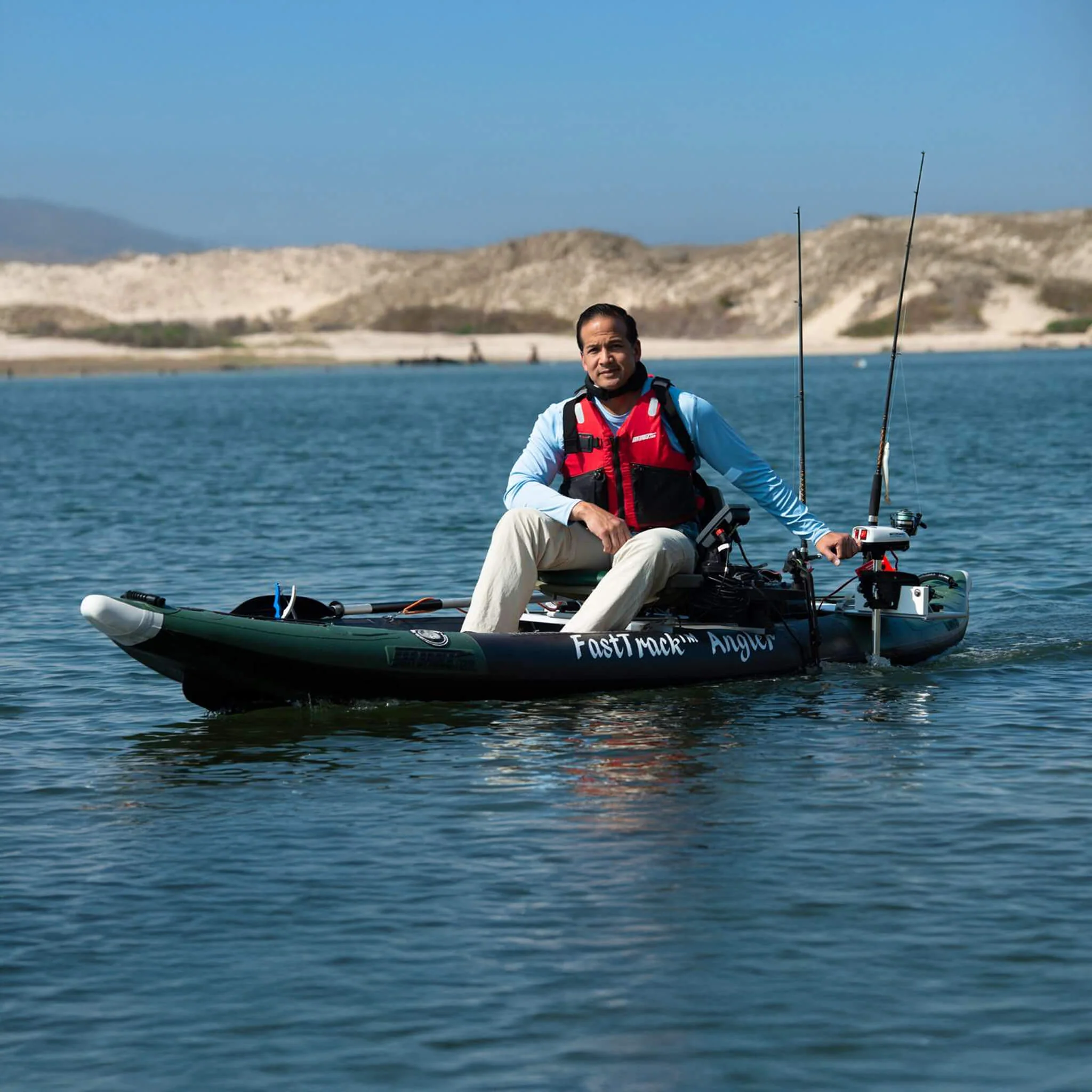 Sea Eagle 385FTA FastTrack 2 Persons Angler Inflatable Hunter Green Fishing Kayak, 12FT [385FTA] (SAK80139) - Image 16