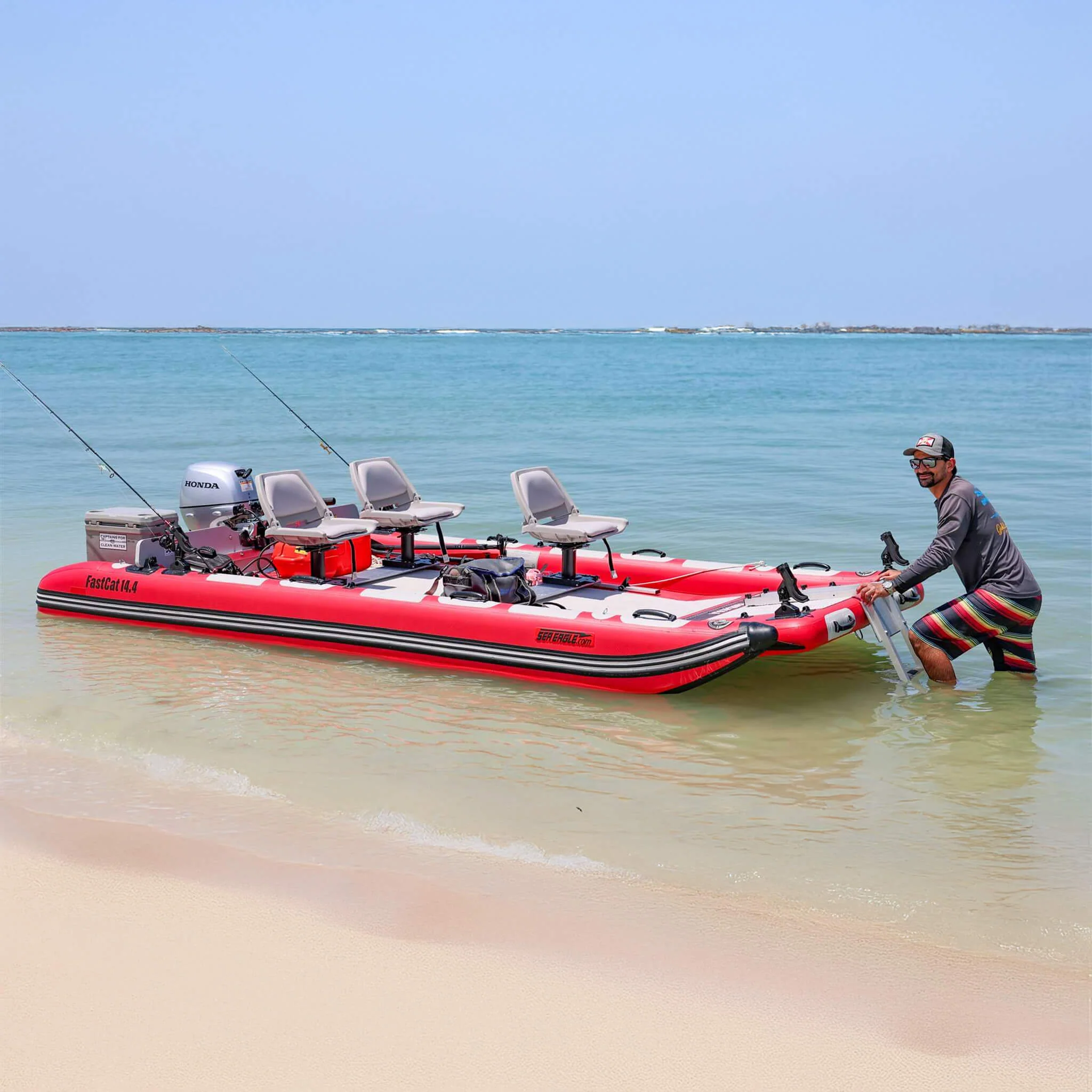 Sea Eagle Boats FastCat14™ Catamaran Inflatable Boat, 14FT (SAK43210) - Image 3