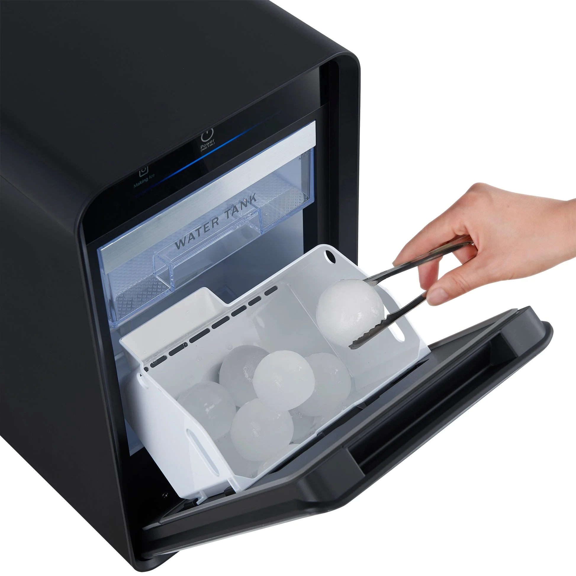 Forno Sferico 11" Ice Maker, Black – 32 Clear Slow-Melting Ice Spheres Daily, 10+ Ball Storage - Image 6