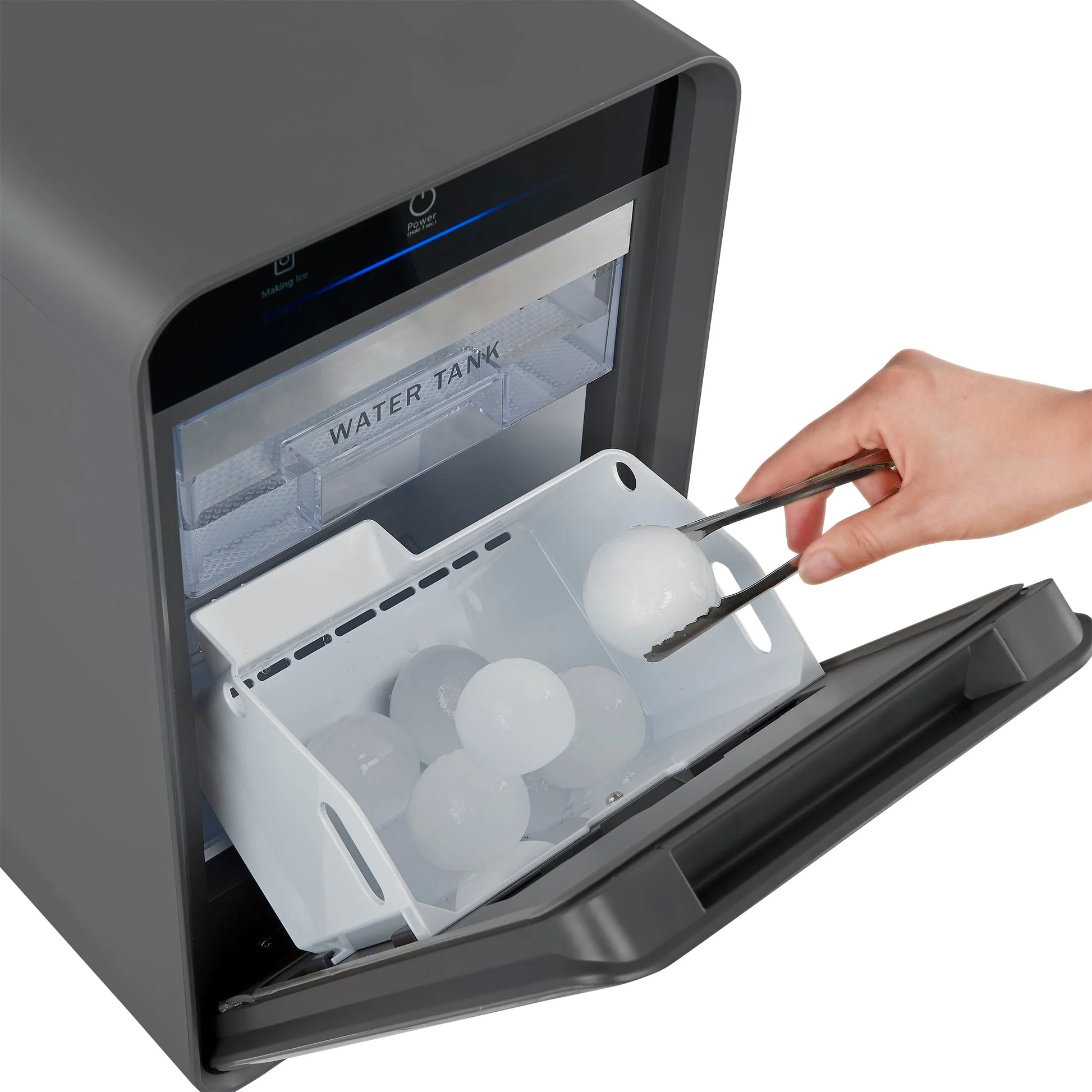 Forno Sferico 11" Ice Maker, Silver – 32 Clear Slow-Melting Ice Spheres Daily, 10+ Ball Storage - Image 11