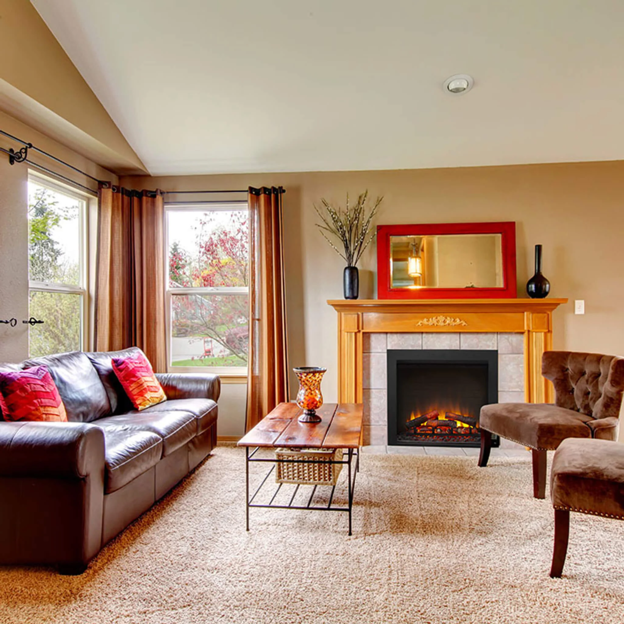 Simplifire Built-In Traditional Electric Fireplace [SF-BI36-EB] - Image 6