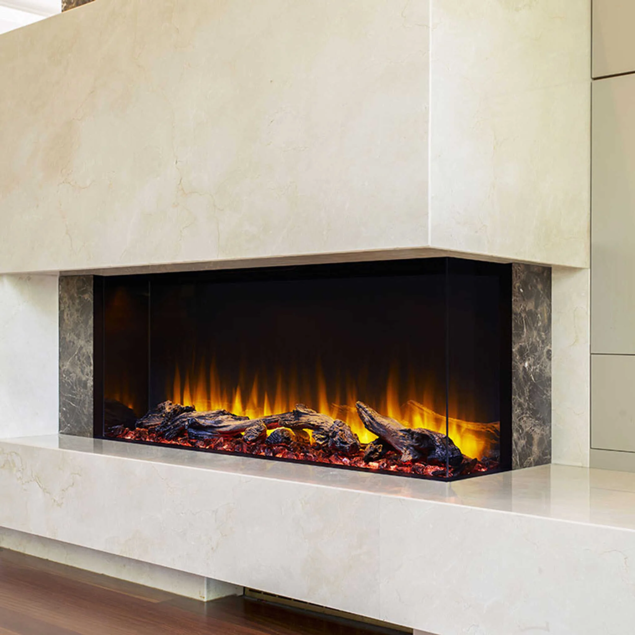 Simplifire Scion Trinity 3-Side Linear Electric Fireplace [SF-SCT55/43-BK] - Image 7