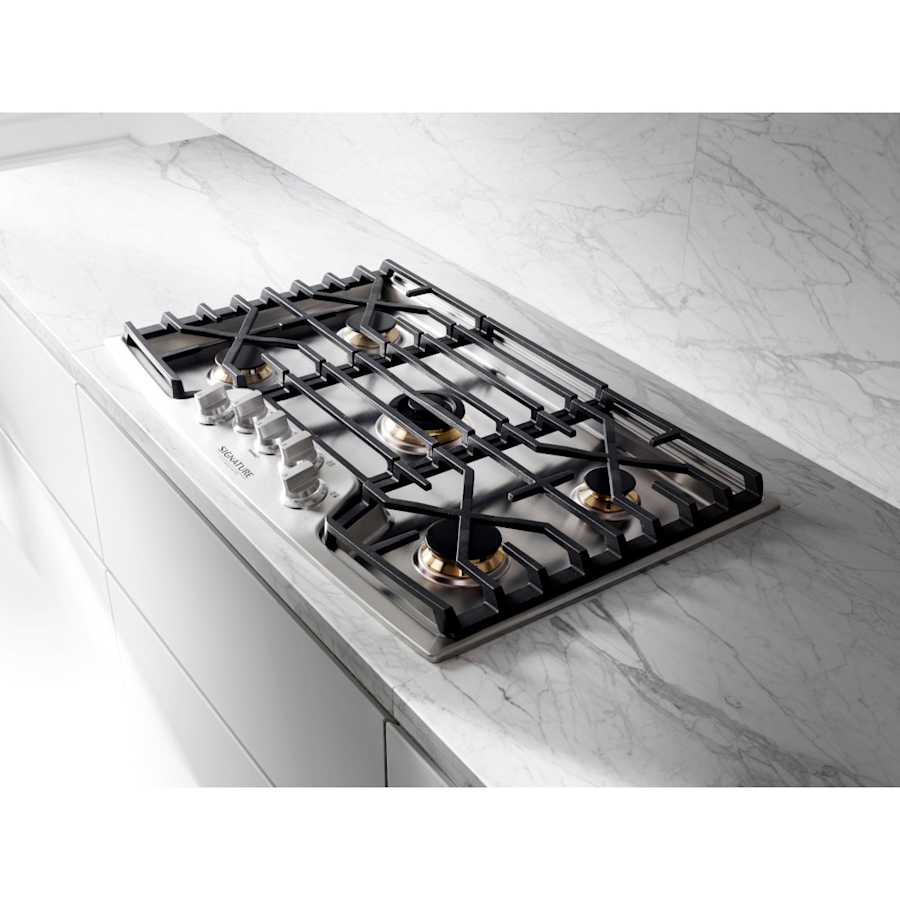 SKS 30" Gas Cooktop with 5 Brass Burners, Stainless Steel – SKSGT3054S - Image 6