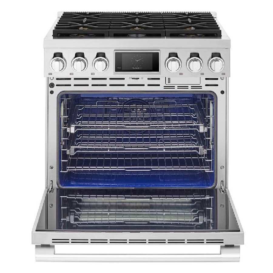 SKS 36" Dual-Fuel Pro Range with 6 Burners, Stainless Steel – SKSDR360S - Image 5