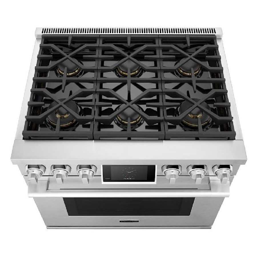 SKS 36" Dual-Fuel Pro Range with 6 Burners, Stainless Steel – SKSDR360S - Image 6