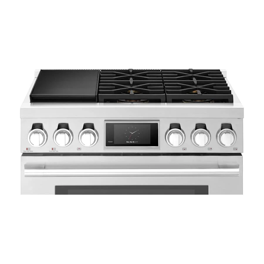 SKS 36" Dual-Fuel Pro Range with 6 Burners, Stainless Steel – SKSDR360S - Image 7