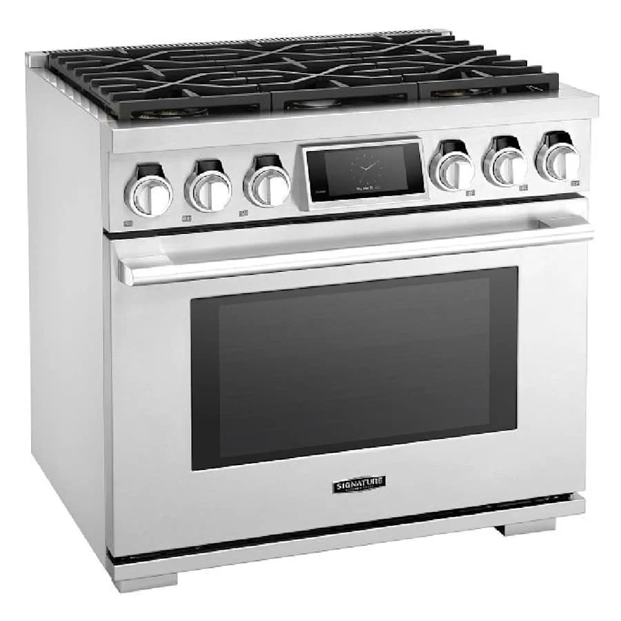 SKS 36" Dual-Fuel Pro Range with 6 Burners, Stainless Steel – SKSDR360S - Image 9
