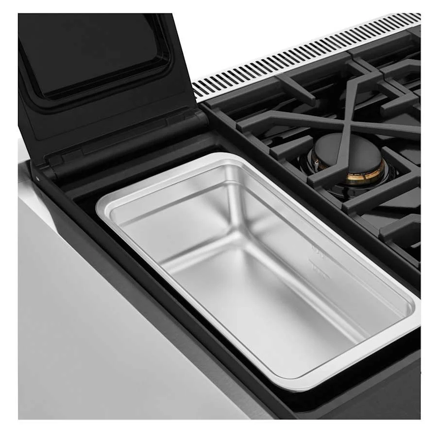 SKS 36" Dual-Fuel Pro Range with Sous Vide & Induction, Stainless Steel – SKSDR360SIS - Image 2