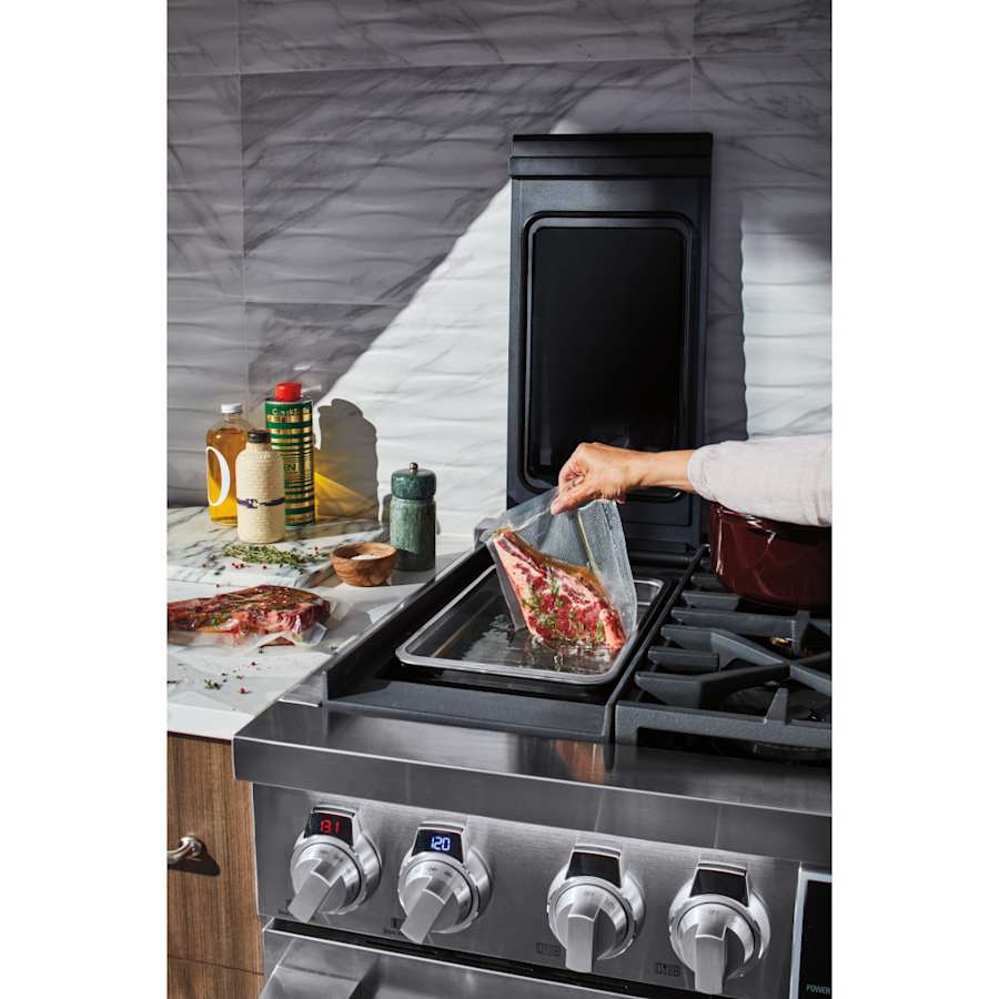SKS 36" Dual-Fuel Pro Range with Sous Vide & Induction, Stainless Steel – SKSDR360SIS - Image 3