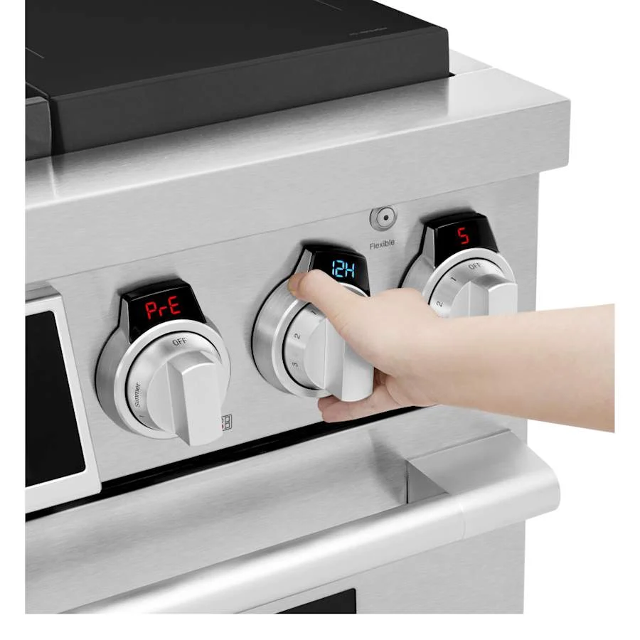 SKS 36" Dual-Fuel Pro Range with Sous Vide & Induction, Stainless Steel – SKSDR360SIS - Image 6