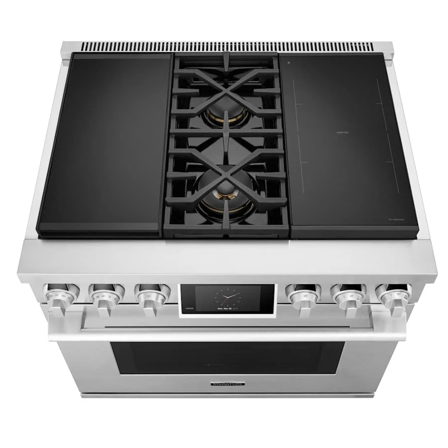 SKS 36" Dual-Fuel Pro Range with Sous Vide & Induction, Stainless Steel – SKSDR360SIS - Image 7