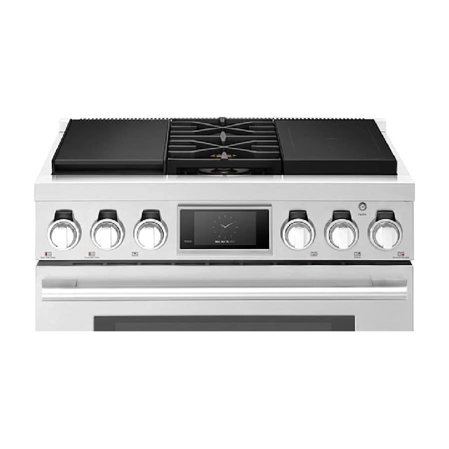 SKS 36" Dual-Fuel Pro Range with Sous Vide & Induction, Stainless Steel – SKSDR360SIS - Image 8