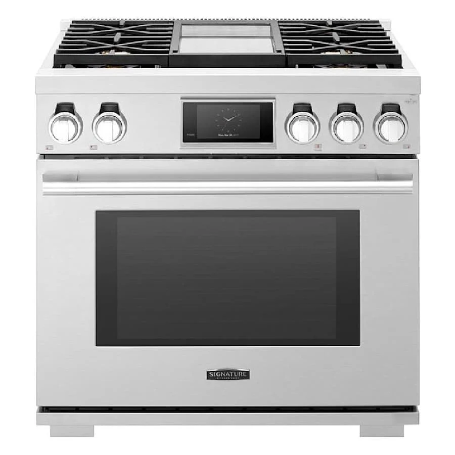 SKS 36" Dual-Fuel Pro Range with Steam-Combi Oven & Griddle, Stainless Steel – SKSDR360GS