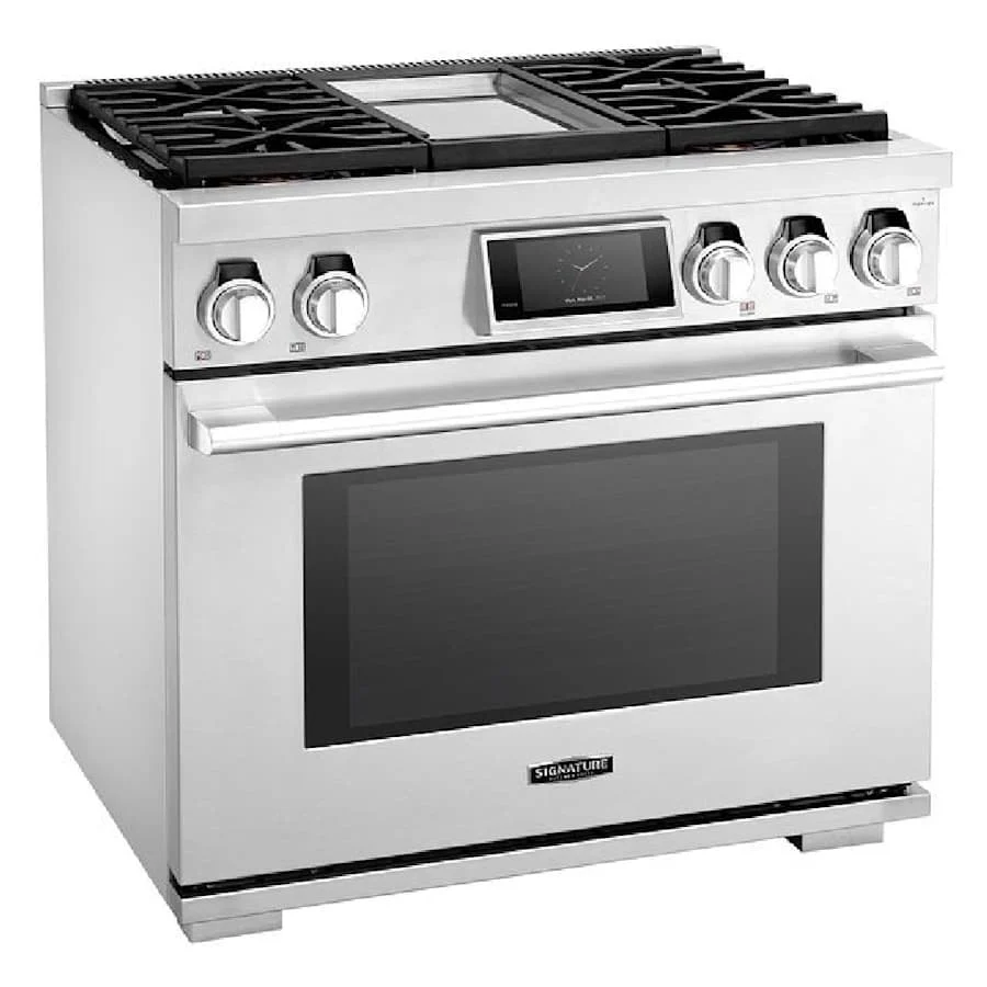 SKS 36" Dual-Fuel Pro Range with Steam-Combi Oven & Griddle, Stainless Steel – SKSDR360GS - Image 12